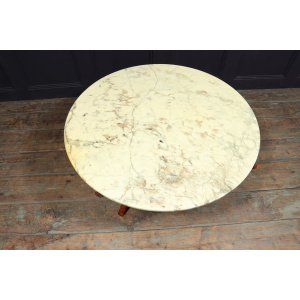 Swedish Mid Century Rosewood & Marble Spider Coffee Table