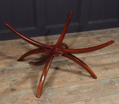 Swedish Mid Century Rosewood & Marble Spider Coffee Table - Image 7