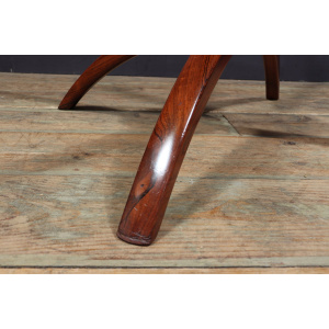 Swedish Mid Century Rosewood & Marble Spider Coffee Table