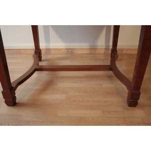Liberty antique extendable dining table in cherry, Italy, 1920s