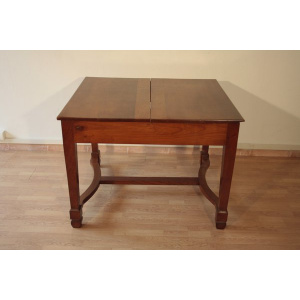 Liberty antique extendable dining table in cherry, Italy, 1920s