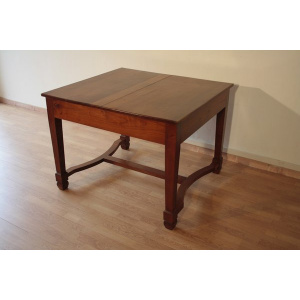Liberty antique extendable dining table in cherry, Italy, 1920s