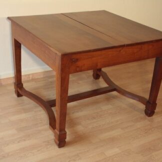 Liberty antique extendable dining table in cherry, Italy, 1920s