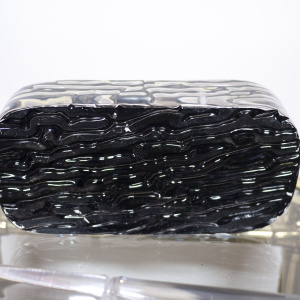 Vintage Bamboo Sculpture In Lucite, 1960s