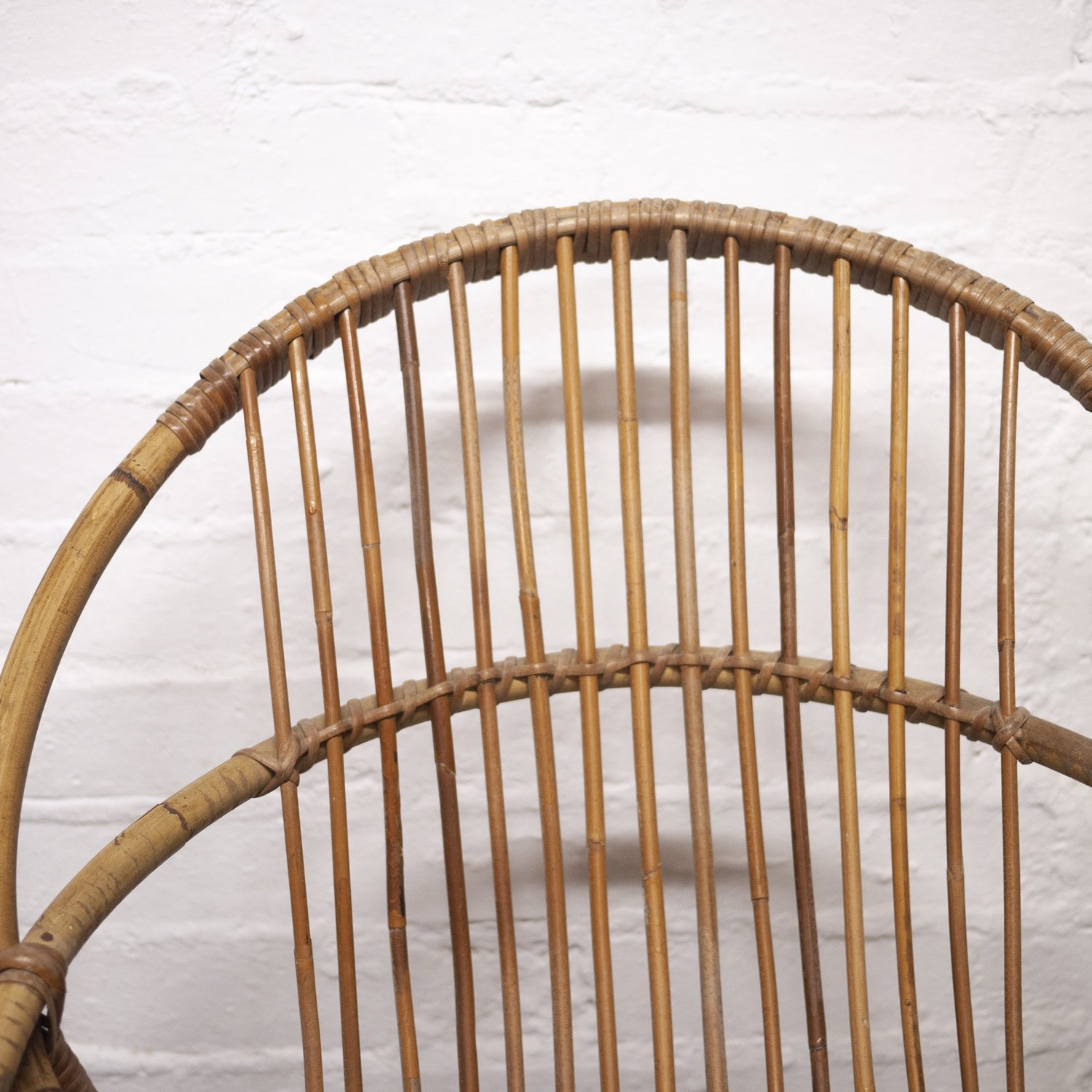Mid-Century Bamboo & Metal Chair By Rohe Noordwolde, 1960s, Set of 2
