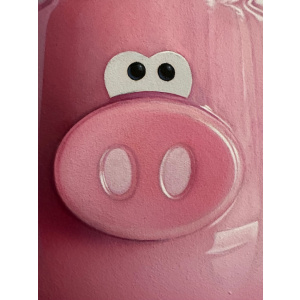 Pink Pig Egg Cup Still Life By Artist Christopher Green