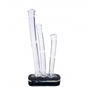 Vintage Bamboo Sculpture In Lucite, 1960s