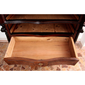 Classic ebonized chest of drawers, 19th century