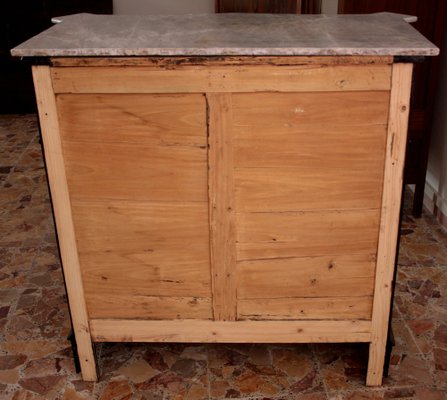 Classic ebonized chest of drawers, 19th century