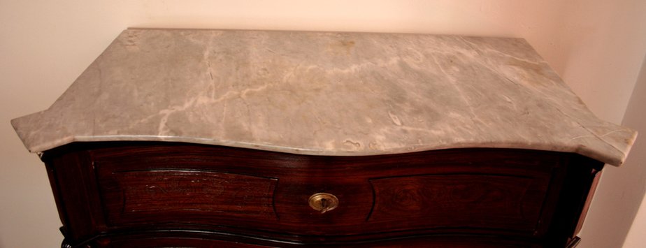Classic ebonized chest of drawers, 19th century