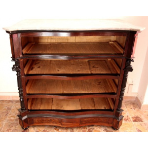Classic ebonized chest of drawers, 19th century