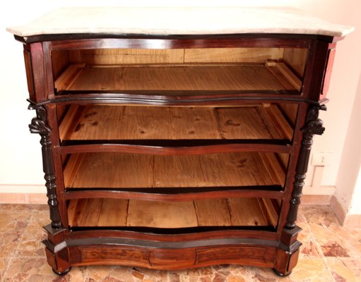 Classic ebonized chest of drawers, 19th century