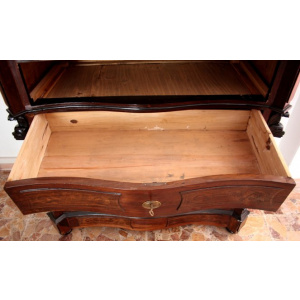 Classic ebonized chest of drawers, 19th century