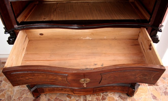Classic ebonized chest of drawers, 19th century