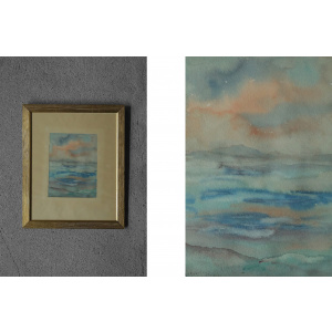 Frideborg Bryth, Gouache, 1961, Framed