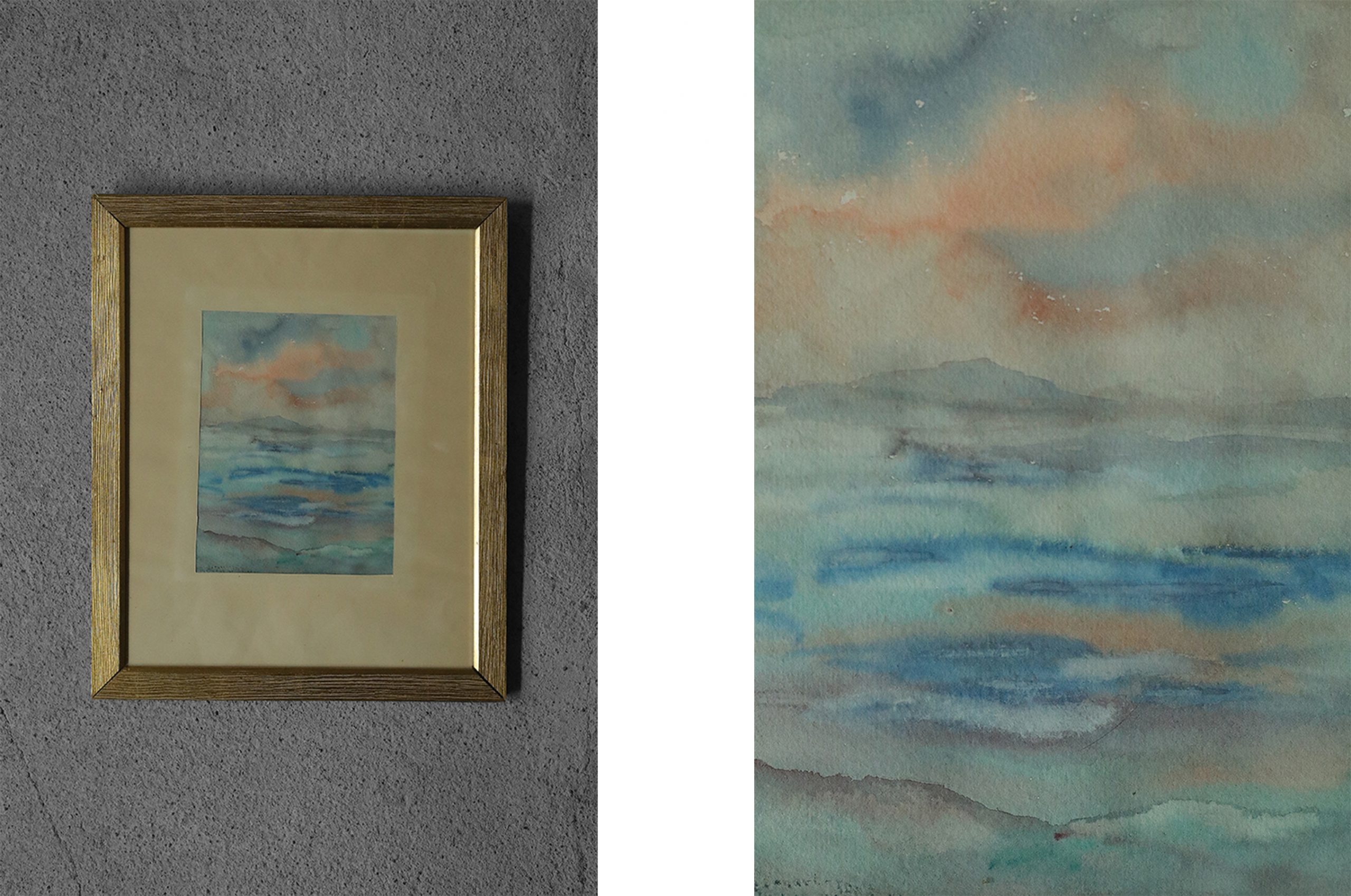 Frideborg Bryth, Gouache, 1961, Framed