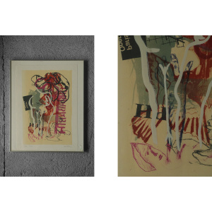 Poul Esting, Tosca, Color Lithograph, Framed