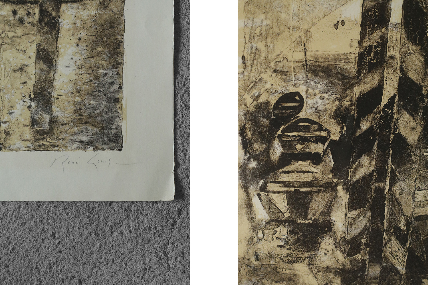 René Genis, Lithograph on BFK Rives Paper, 1970s