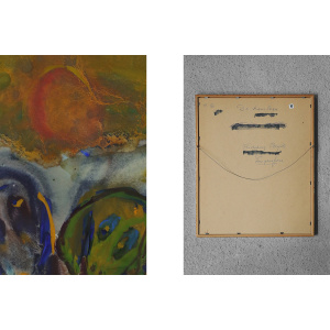 Frideborg Bryth, Gouache, 1961, Framed