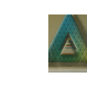 Holger Bäckström & Bo Ljungberg, Green Indian game, Computer ink plot, 1985, Framed