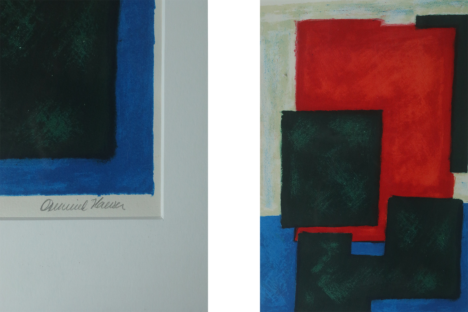 Osmund Hansen, Composition, 1980s, Color Lithograph, Framed