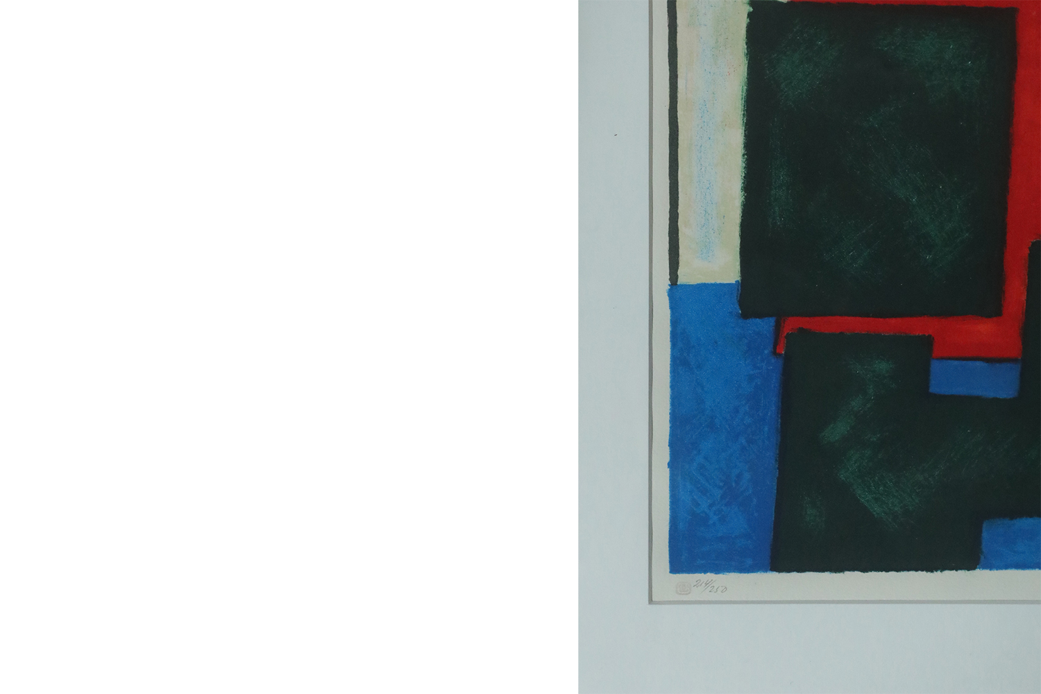 Osmund Hansen, Composition, 1980s, Color Lithograph, Framed