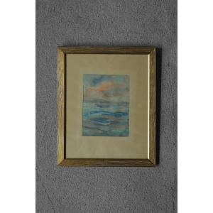 Frideborg Bryth, Gouache, 1961, Framed