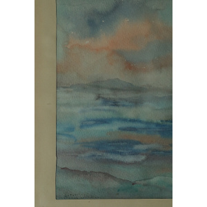 Frideborg Bryth, Gouache, 1961, Framed