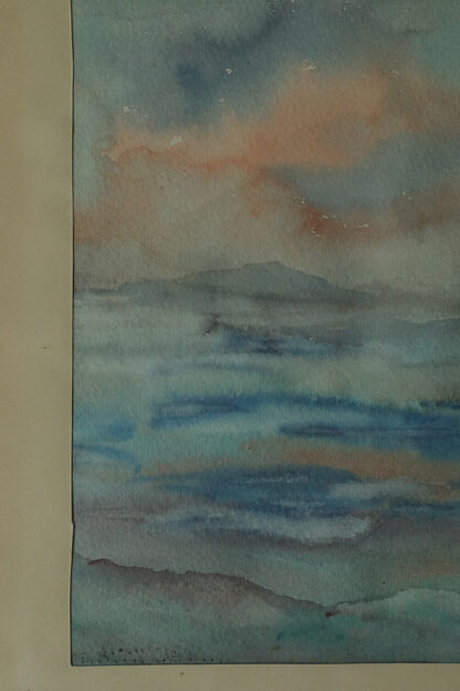 Frideborg Bryth, Gouache, 1961, Framed - Image 3