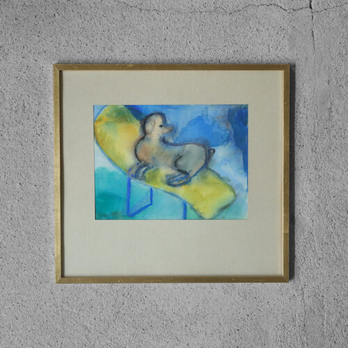 Frideborg Bryth, Gouache, 1961, Framed