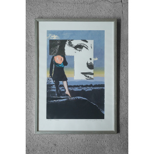 Hardy Strid, Composition, 1950s, Color Lithograph, Framed