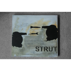 Lage Löfdahl, STRUT, Oil on Board, 1980s