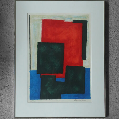 Osmund Hansen, Composition, 1980s, Color Lithograph, Framed