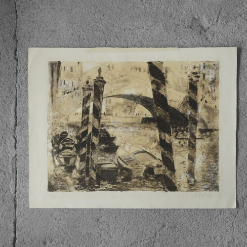 René Genis, Lithograph on BFK Rives Paper, 1970s