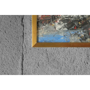 Nils Böcklin, Composition, Oil on Board, 1960s, Framed