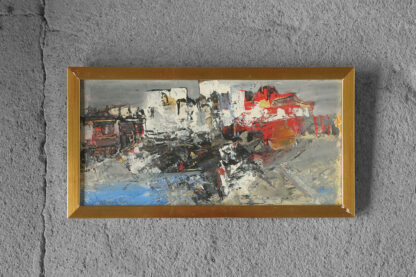 Nils Böcklin, Composition, Oil on Board, 1960s, Framed