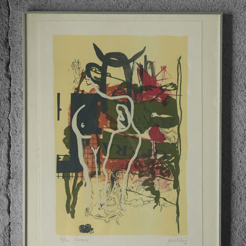 Poul Esting, Carmen, Color Lithograph, Framed