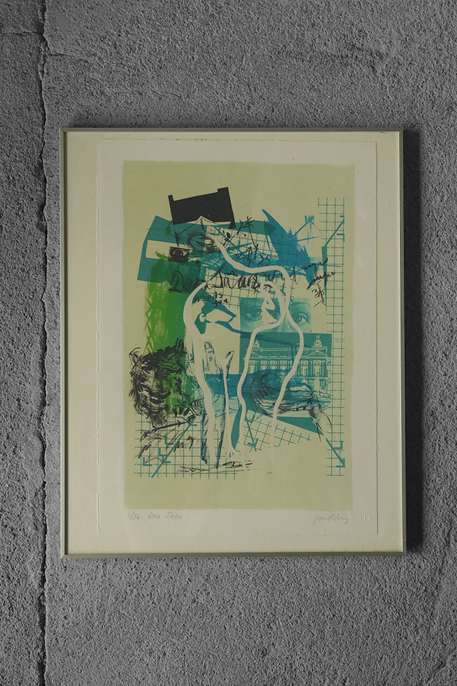 Poul Esting, Don Juan, Color Lithograph, Framed