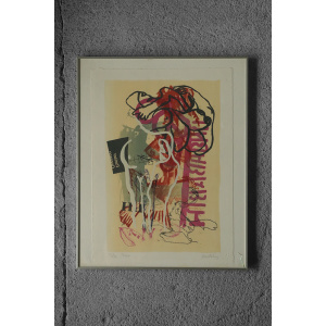 Poul Esting, Tosca, Color Lithograph, Framed