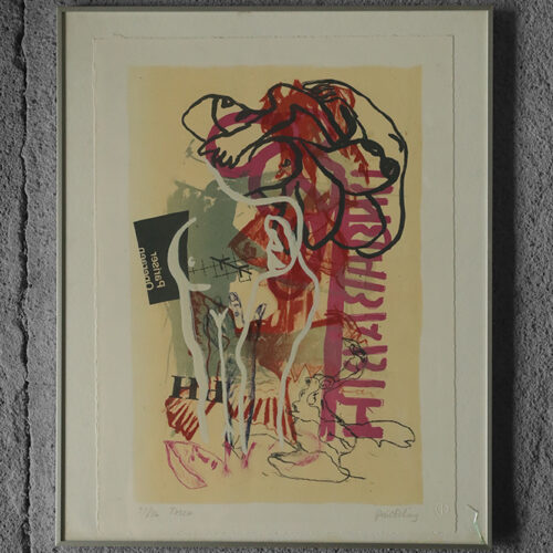 Poul Esting, Tosca, Color Lithograph, Framed