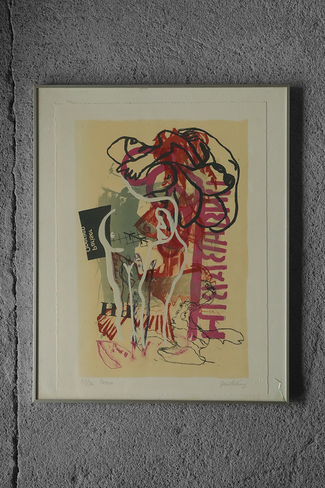 Poul Esting, Tosca, Color Lithograph, Framed