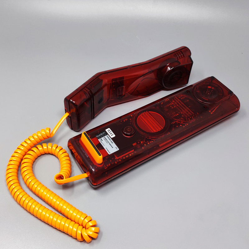 1990s Swatch Twin Phone "Deluxe" With The Original Box. Memphis Style