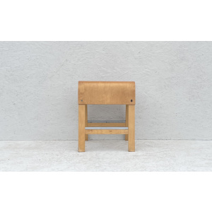 Vintage Bentwood Beech Plywood Stool, Alvar Aalto Style