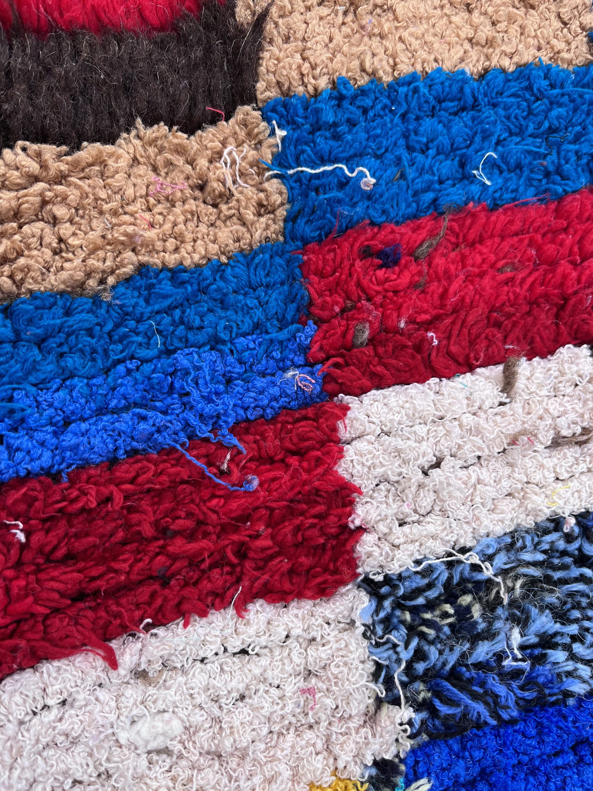Moroccan Abstract Hand Made Cotton Rug