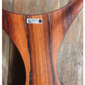 Scupltural Danish Rosewood & Glass Coffee Table By Sven Ellekar