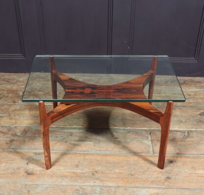 Scupltural Danish Rosewood & Glass Coffee Table By Sven Ellekar - Image 10