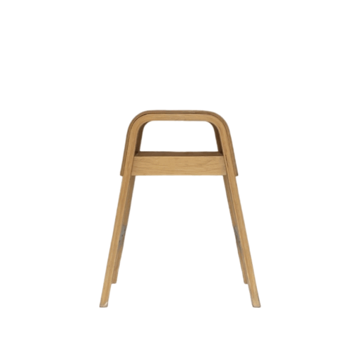 Vintage Bentwood Beech Plywood Stool, Alvar Aalto Style