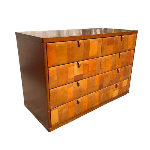 Chest Of Drawers in Pecary leather by Tito Agnoli for Caleido Poltrona Frau