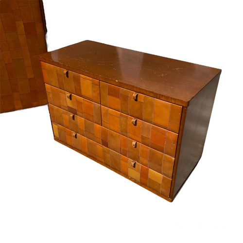 Chest Of Drawers in Pecary leather by Tito Agnoli for Caleido Poltrona Frau