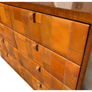 Chest Of Drawers in Pecary leather by Tito Agnoli for Caleido Poltrona Frau